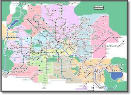 Germany Deutschland train / rail maps
